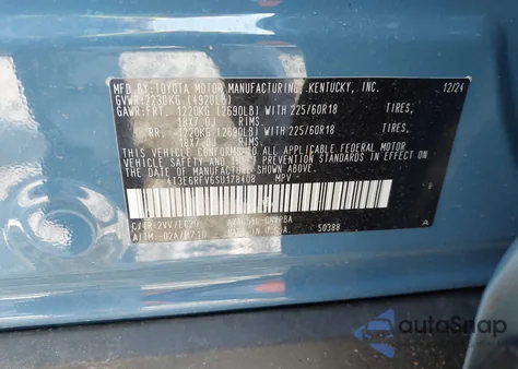 2025 Toyota Rav4 Hybrid Xse z USA, uszkodzony, nr VIN 4T3E6RFV6SU178408